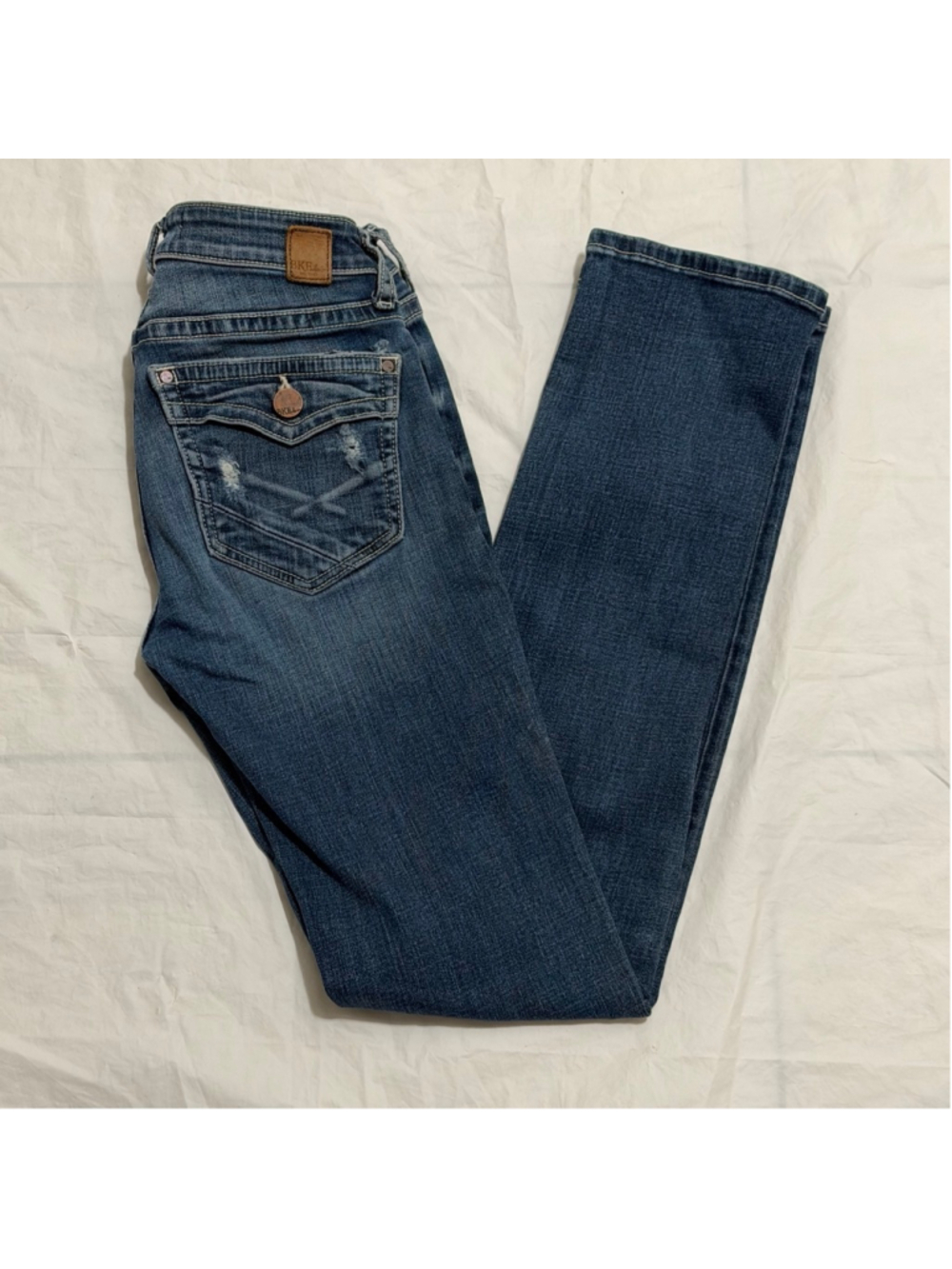 BKE Stella Slim Fit Low Rise Straight Leg Women's Jeans Size 25x31.5